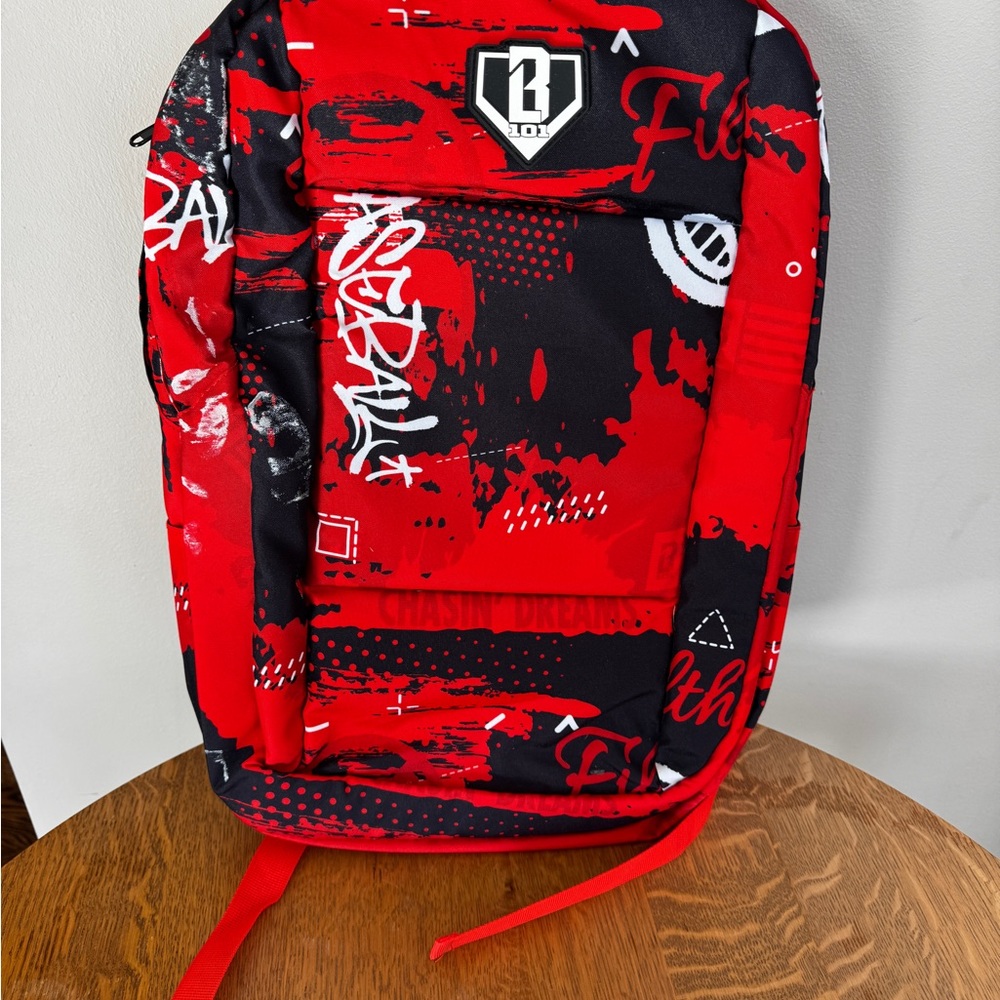 Bold Red and Black Kids Backpack